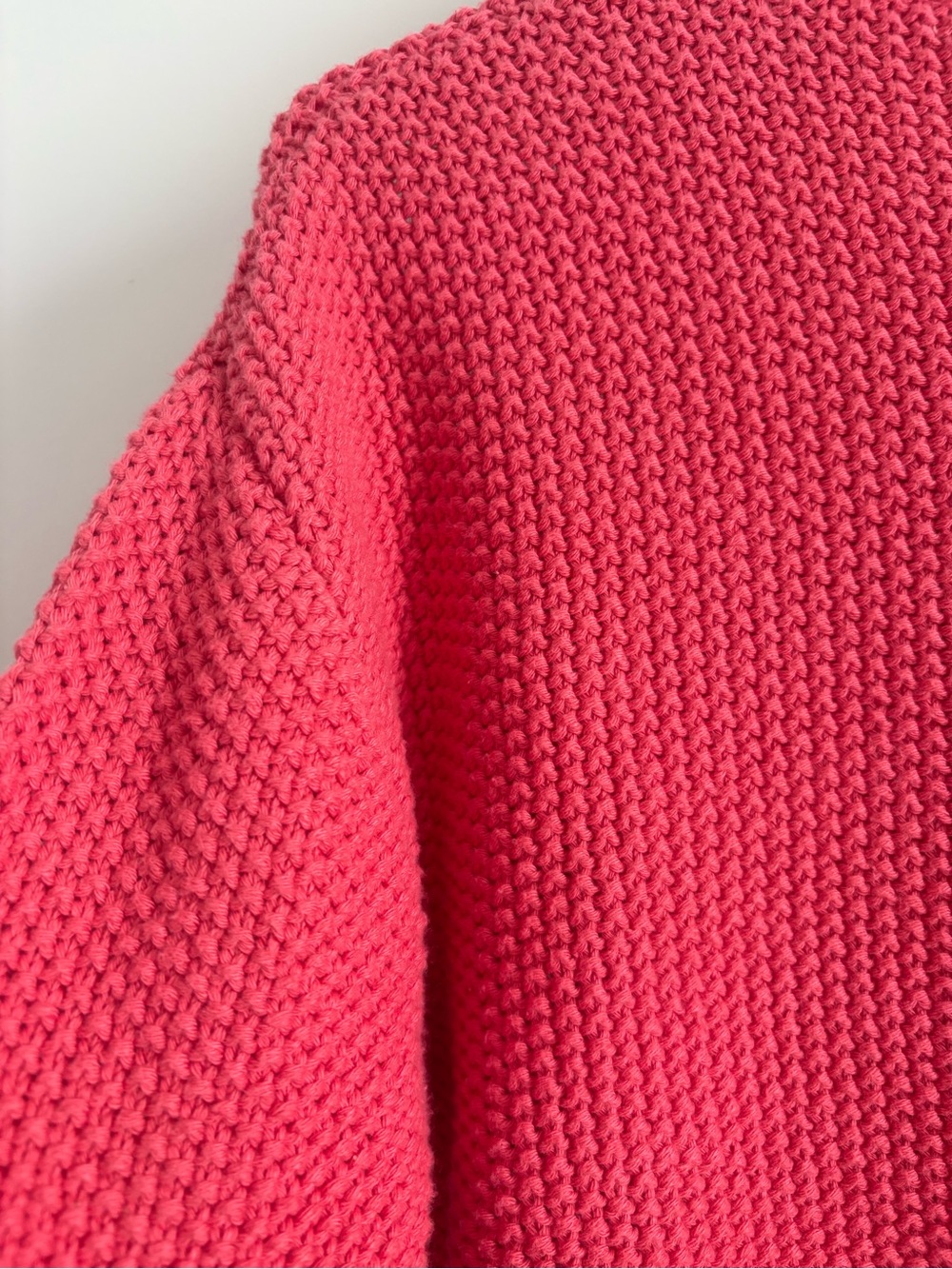 Magaschoni Women's Cotton Sweater Jacket Size Small In Red - Picture 5 of 16